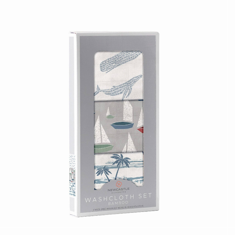 Ocean Tides Bamboo Washcloth