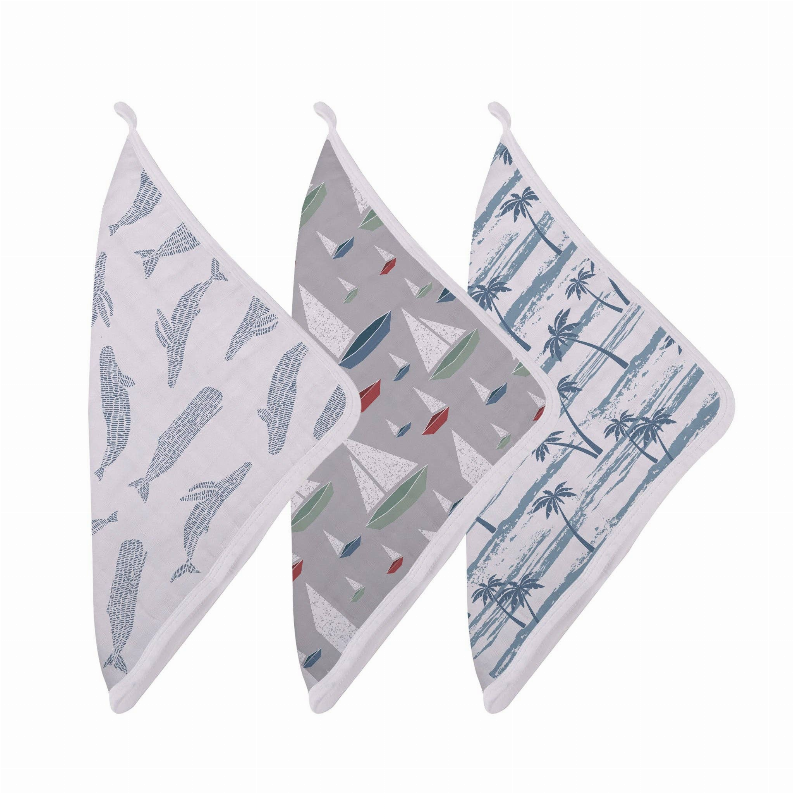 Ocean Tides Bamboo Washcloth