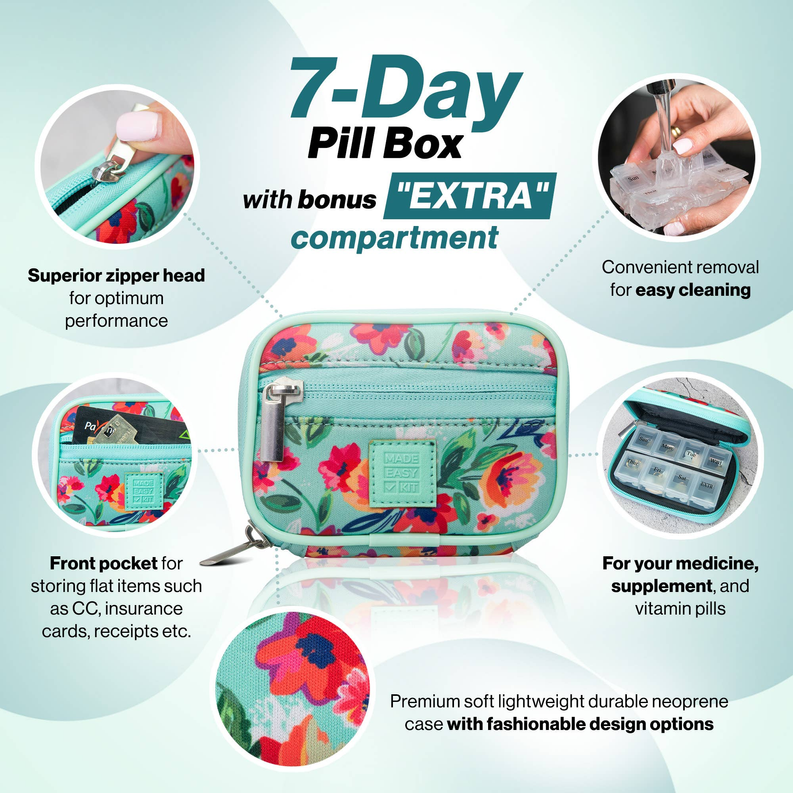 Made Easy Kit Pill Case - Weekly 7-Day Medicine Organizer