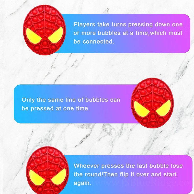 Spider Face Pop It Fidget Toys for Kids