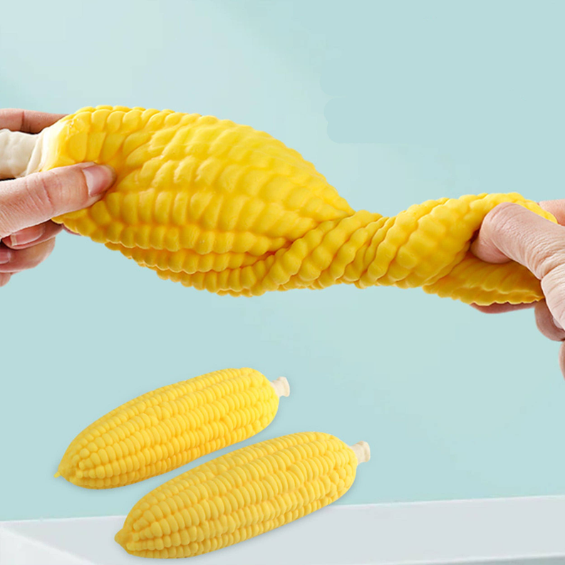 Squishy Corn Shaped Squeeze Fidget Toy For Kids