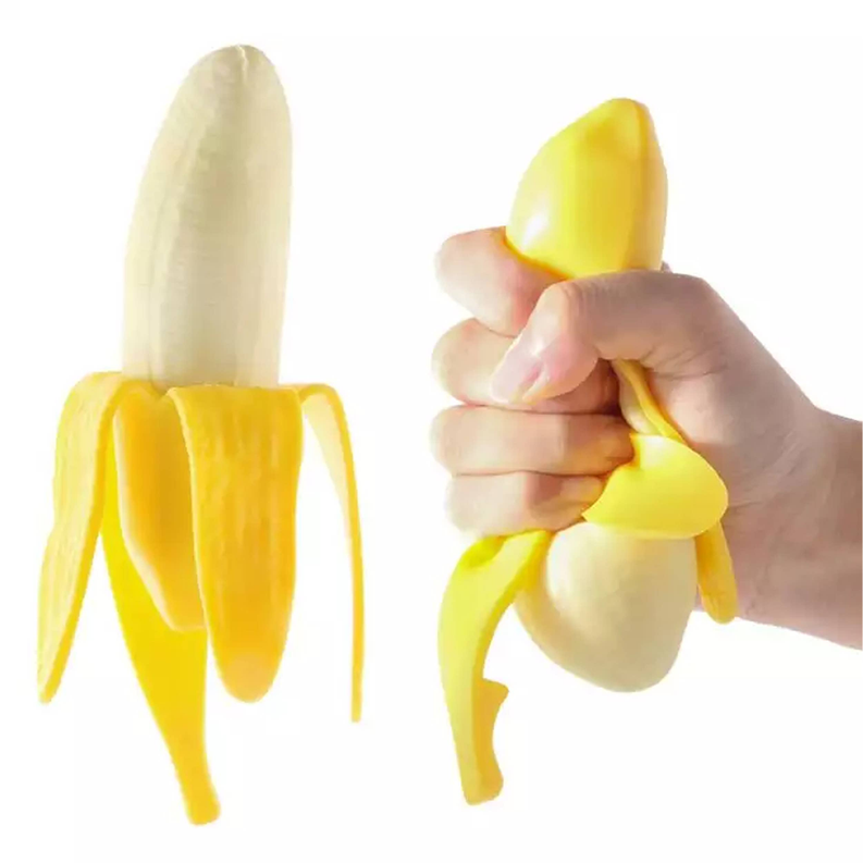 Toy banana squeeze stress relief squishy fruits slow rising