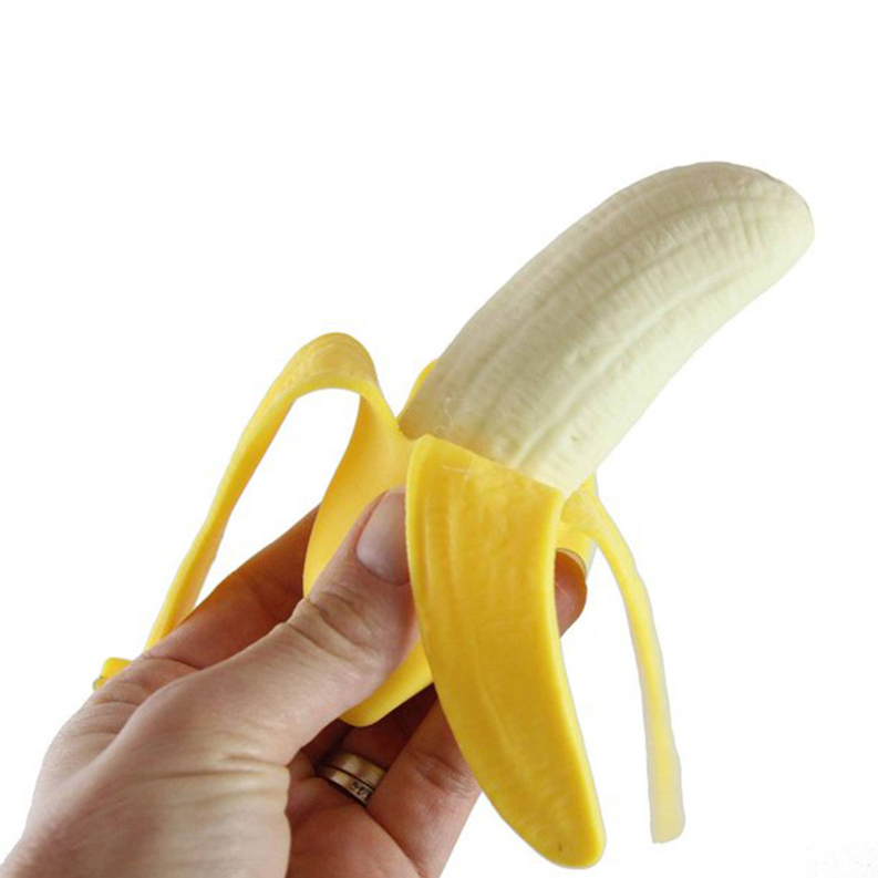Toy banana squeeze stress relief squishy fruits slow rising