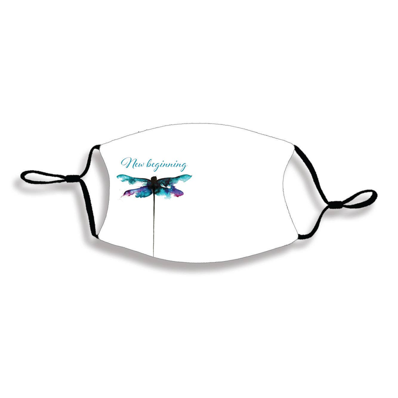 New Beginning Dragonfly Face Mask