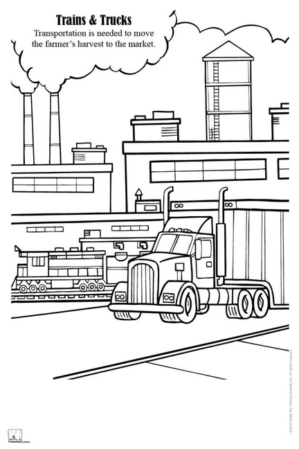 Food and Fun on the Farm Big Coloring Book