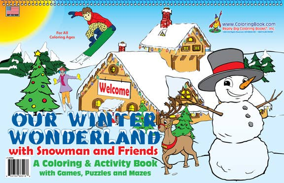 Winter Wonderland LapTop Coloring Book