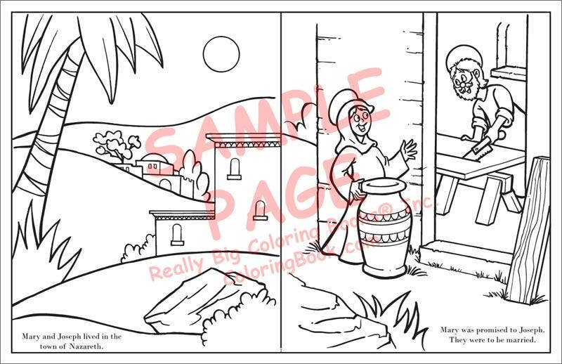 Real Story of Christmas LapTop Coloring Book