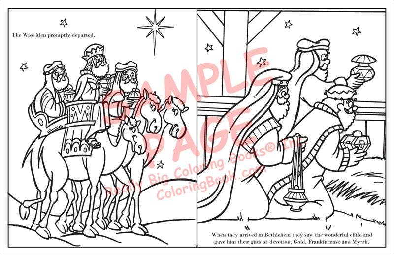 Real Story of Christmas LapTop Coloring Book