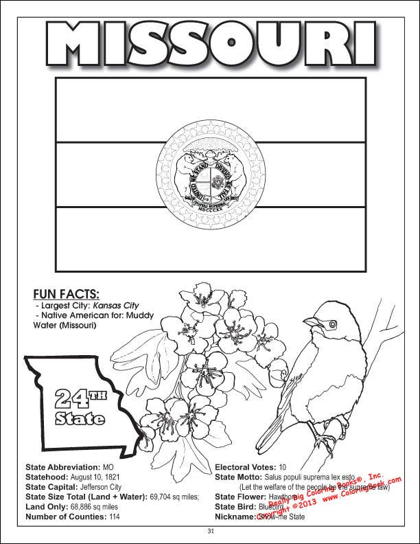 Presidents States Coloring Books