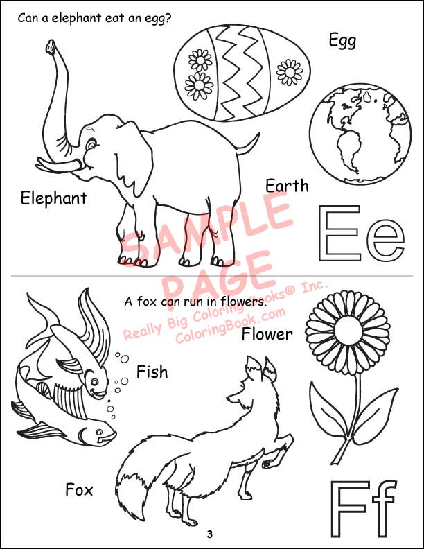 ABC, Safety Coloring Books