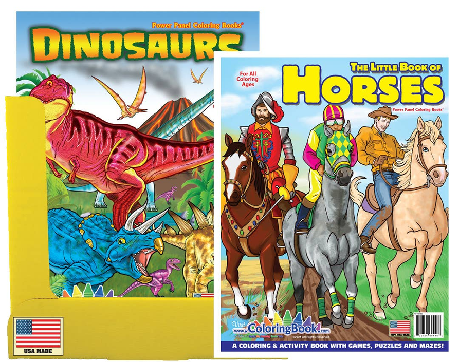 Dinosaurs Horses Coloring Books