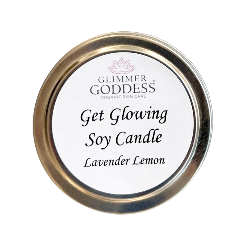 Organic Bath & Body Gift Set Sweet Almond Shower Oil, Fizzing Bath Salts and a Soy Candle