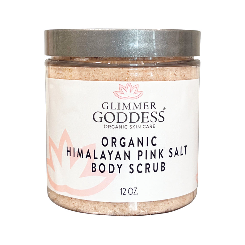 Organic Pink Salt Body Scrub Set! Includes Body Scrub and Loofah!