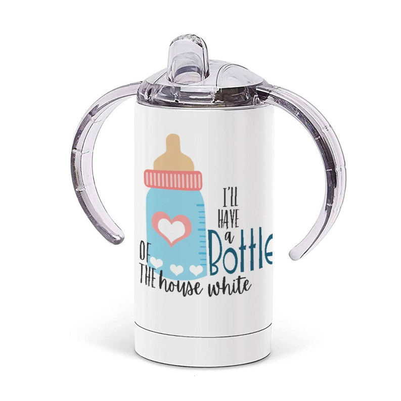 House White Sippy Cup with Handles