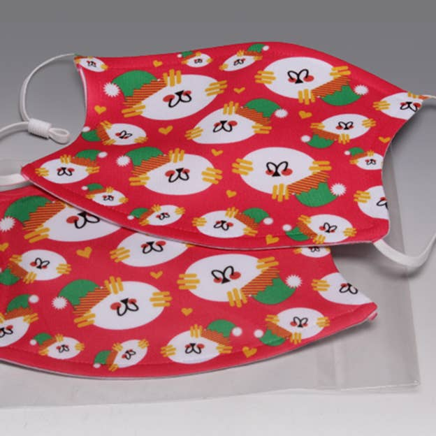 ADJUSTABLE Meowy Christmas Face Mask