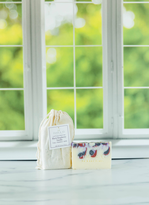 Black Raspberry Vanilla Soap Slice