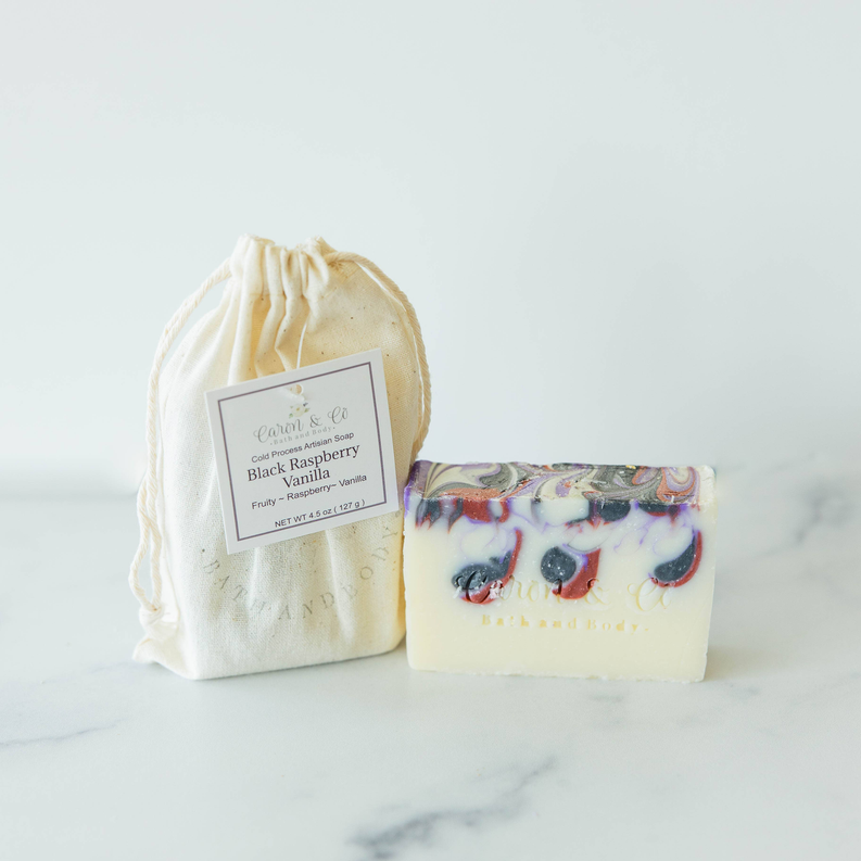 Black Raspberry Vanilla Soap Slice