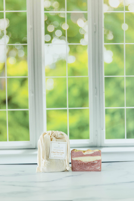 Chai Tea Latte Soap Slice