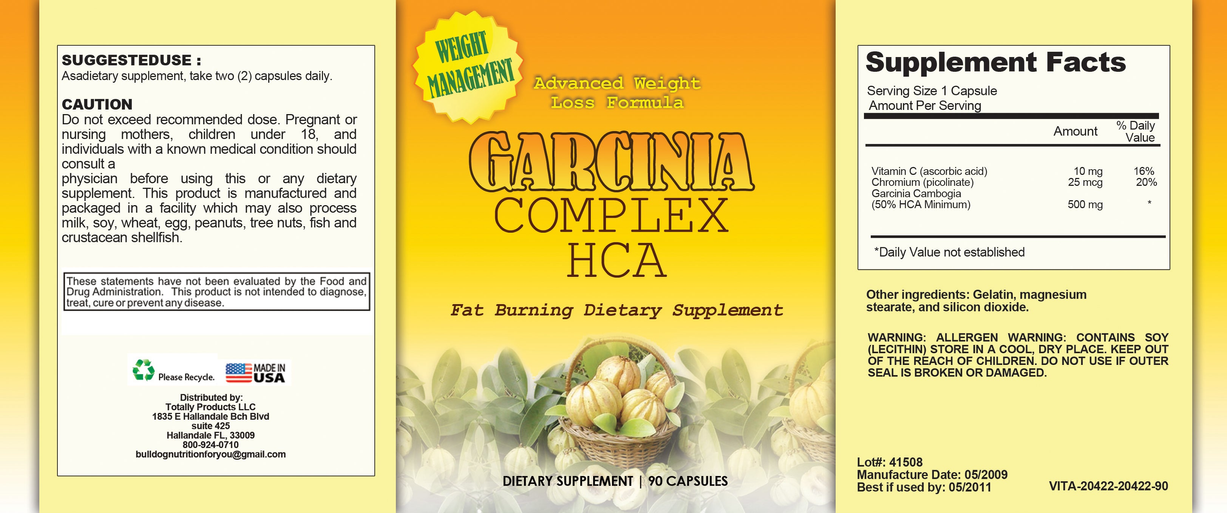 Totally Products Garcinia HCA Complex (90 capsules)