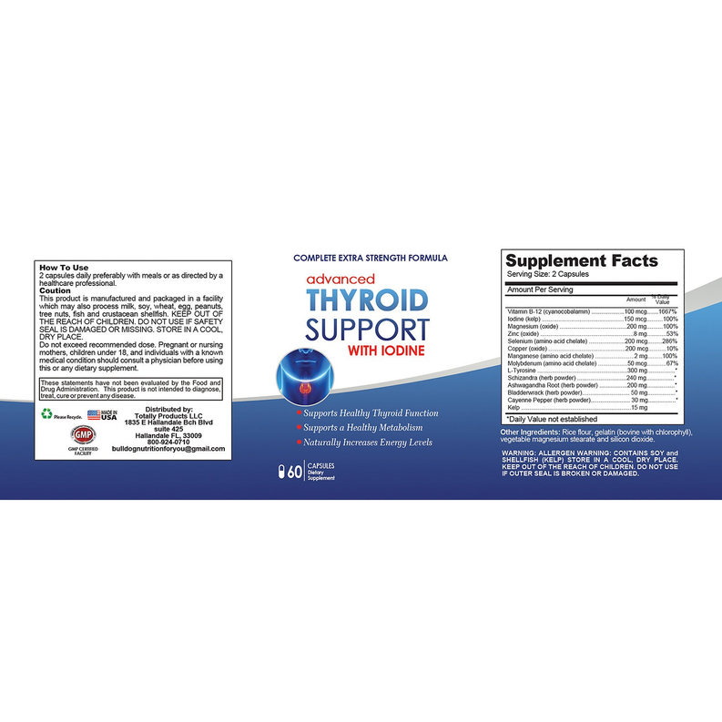 Advanced Thyroid Support with Iodine (60 Capsules)