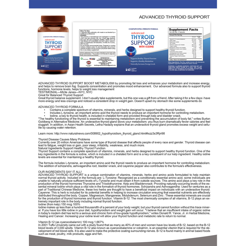 Advanced Thyroid Support with Iodine (60 Capsules)