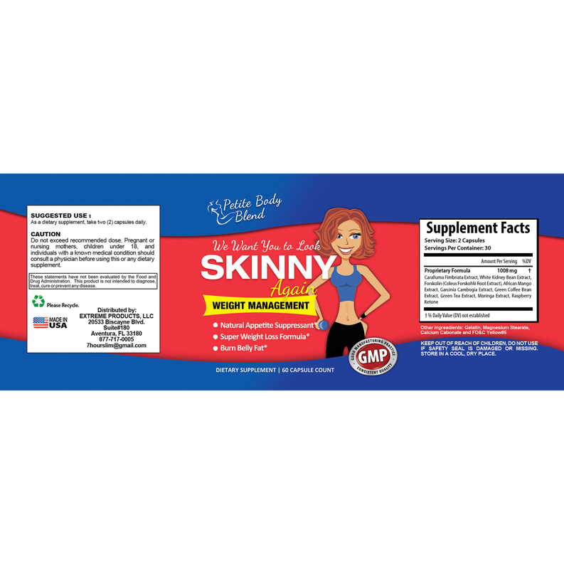 Skinny Again Weight Management with Caralluma Fimbriata and 8 Proprietary Ingredients