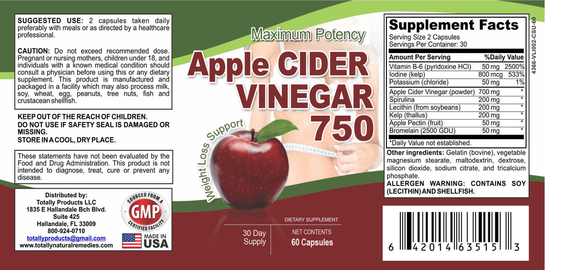 Totally Products Keto BHB Advanced Weight Loss & Maximum Potency Apple Cider Vinegar Capsules Combo Pack