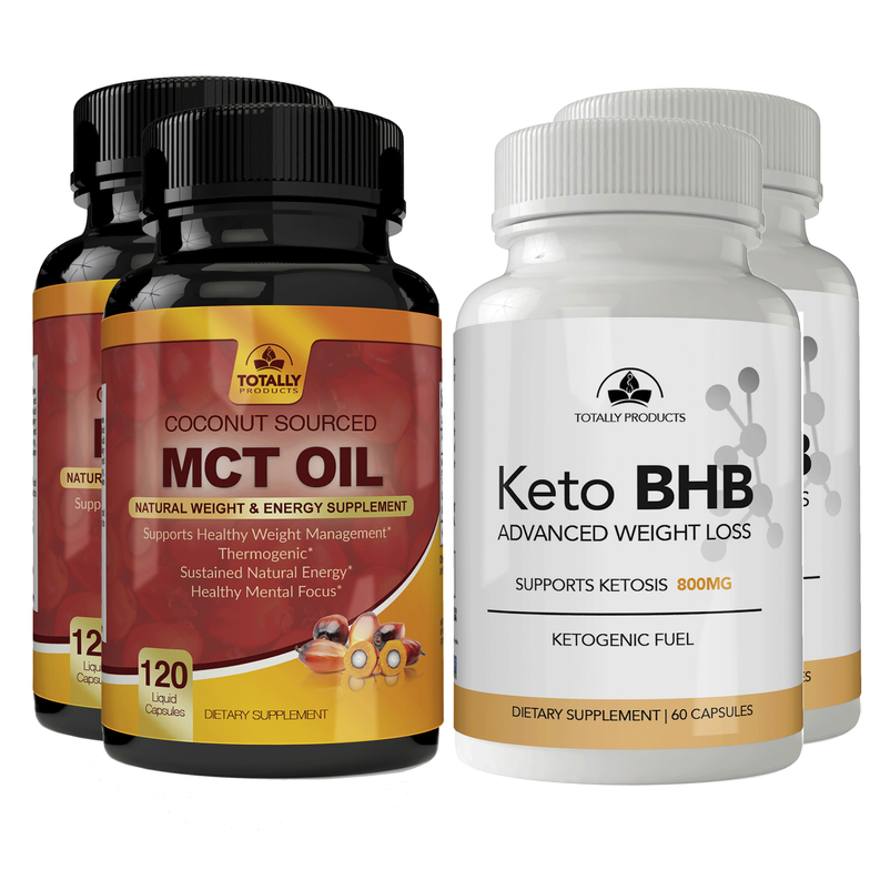 Totally Products Keto Slim BHB & Pure MCT Oil Combo Pack