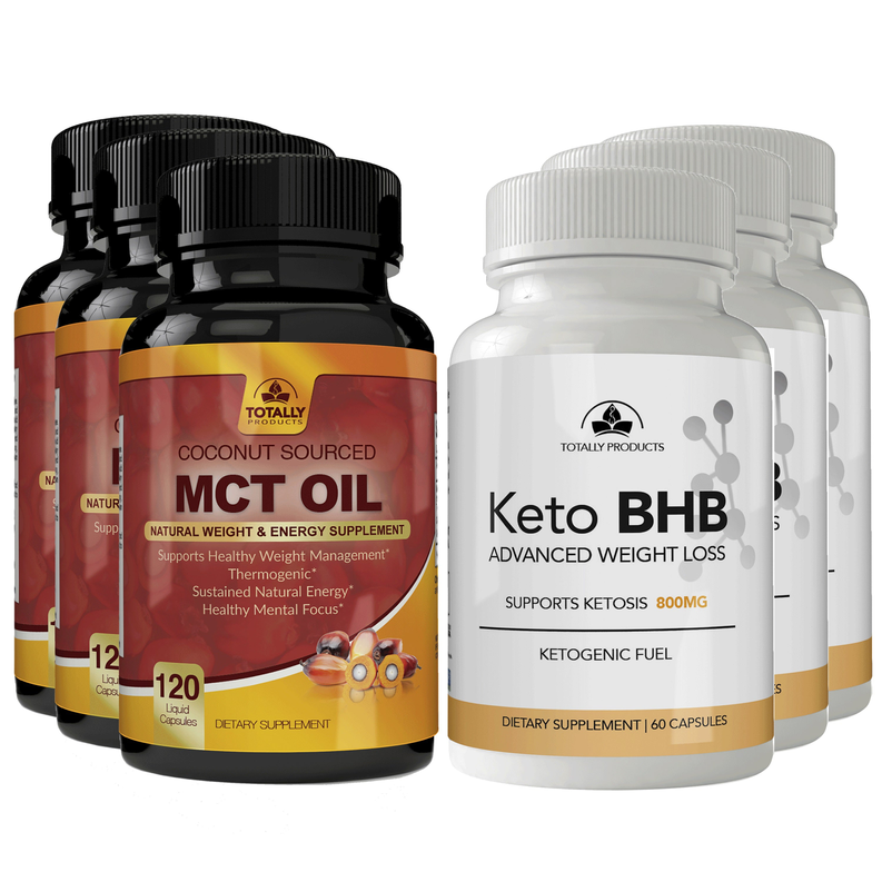 Totally Products Keto Slim BHB & Pure MCT Oil Combo Pack