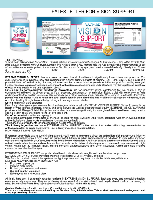 Advanced Vision Support (60 capsules)
