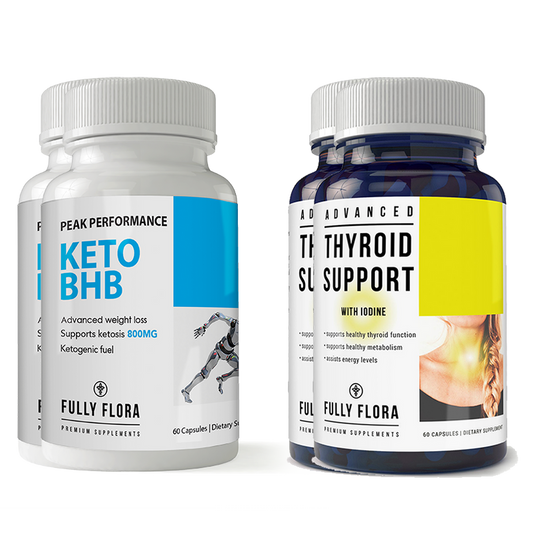 Fully Flora Keto BHB and Thyroid Support Combo Pack