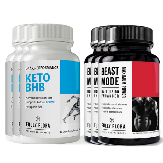 Fully Flora Keto BHB and Beast Mode Combo Pack