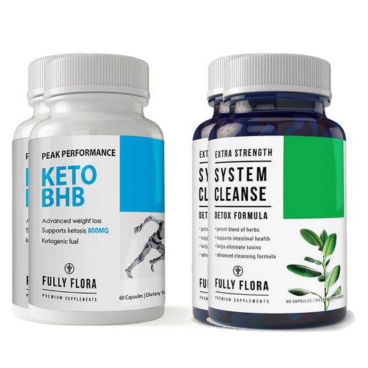Fully Flora Keto BHB and System Cleanse Combo Pack