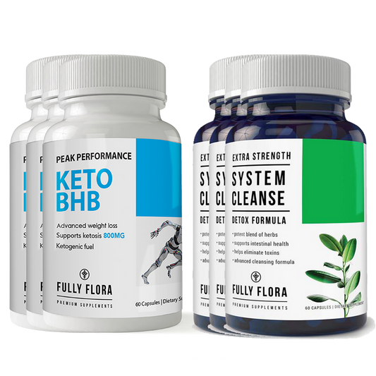 Fully Flora Keto BHB and System Cleanse Combo Pack