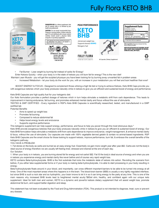 Fully Flora Keto BHB and System Cleanse Combo Pack