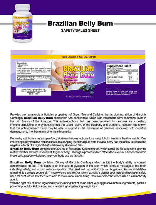 Brazilian Belly Burn and Turmeric Curcumin Combo Pack