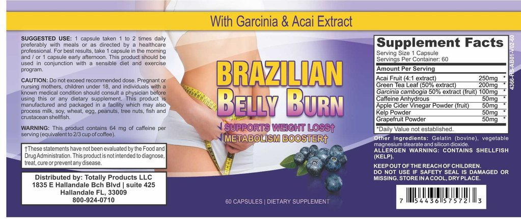 Brazilian Belly Burn and Turmeric Curcumin Combo Pack