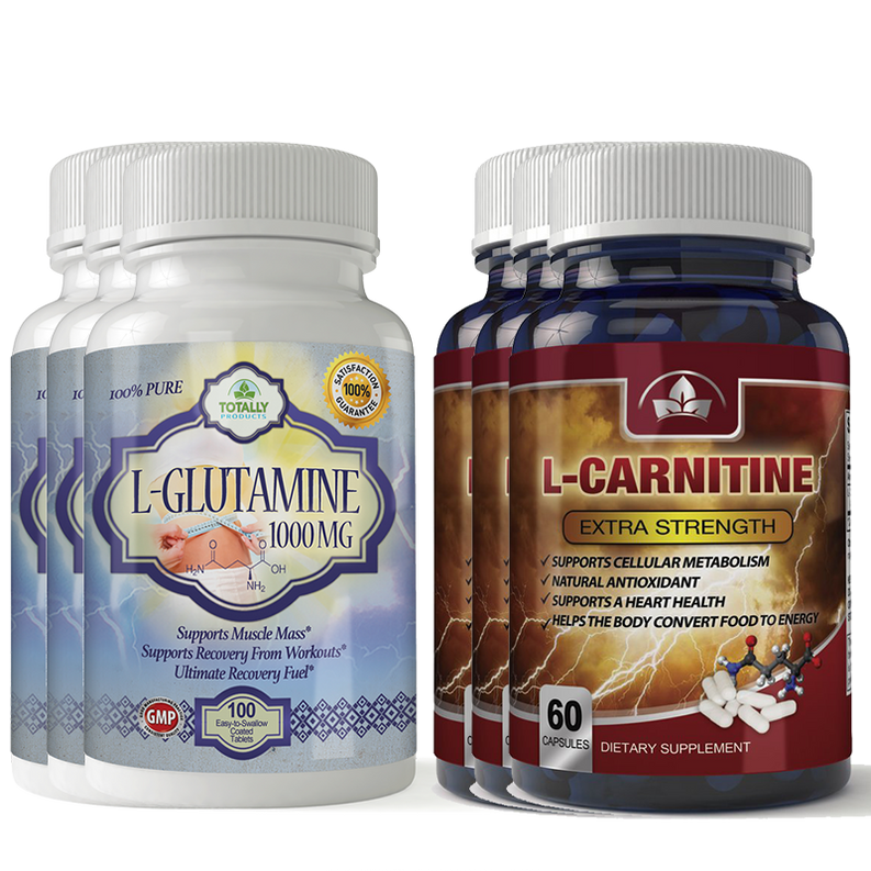 L-Glutamine and L-Carnitine Extra Strength Combo Pack