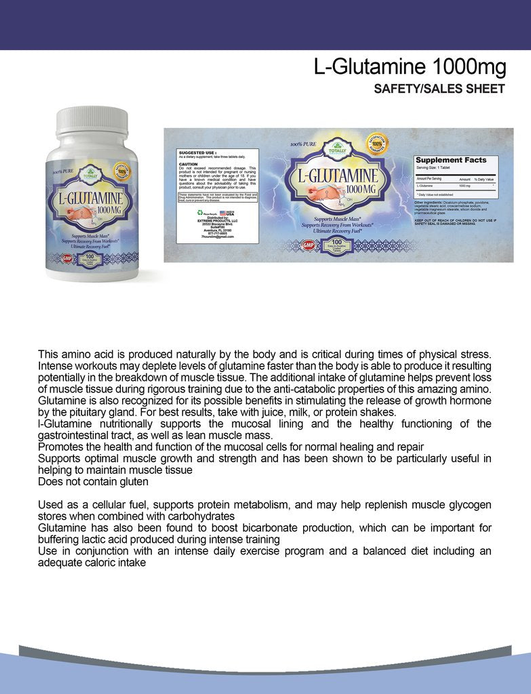 L-Glutamine and L-Carnitine Extra Strength Combo Pack