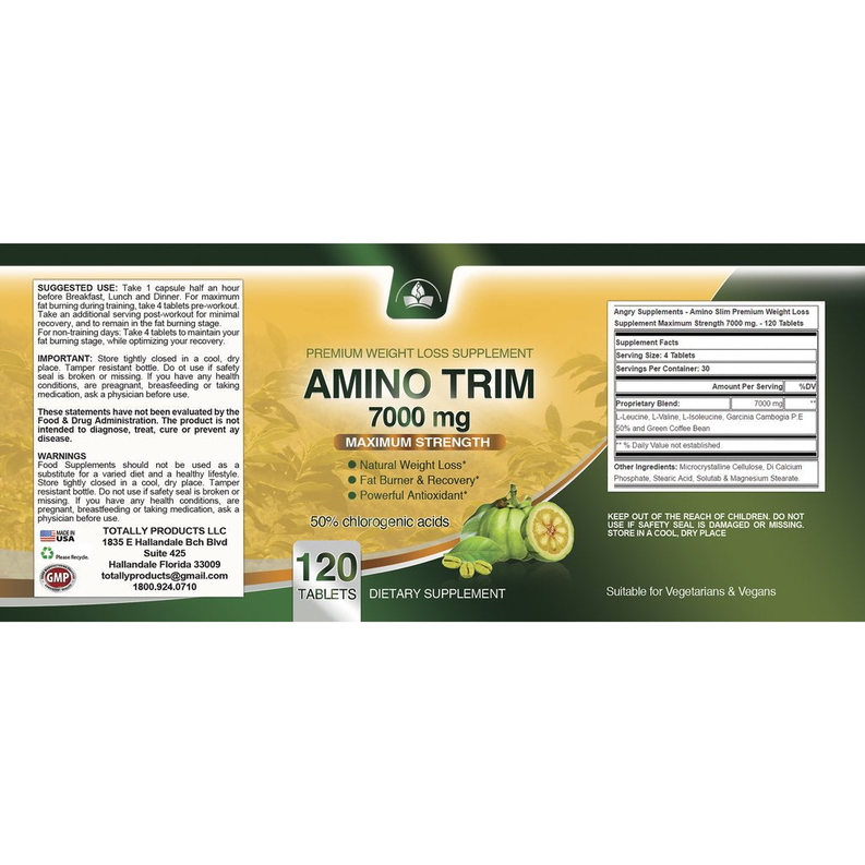 Amino Trim Maximum Strength (120 tablets)
