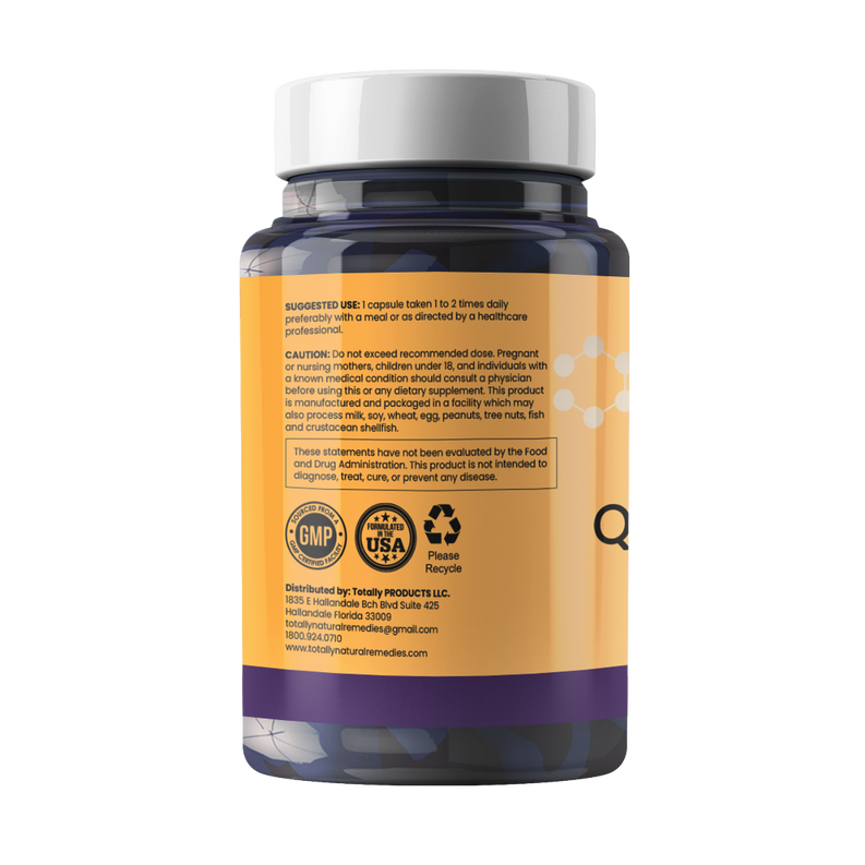 Totally Products Quercetin with Bromelain, Balanced Immune and Respiratory System, 60 Veg Capsules (2 bottles)