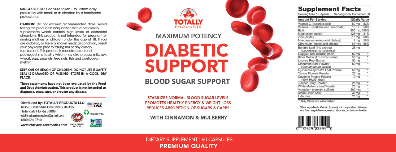 Totally Products Advanced Diabetic Support and weight loss
