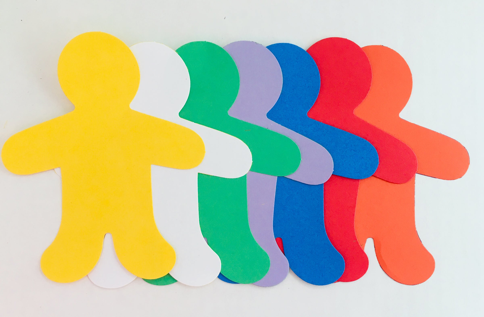 Snowman Single Color Super Cut-Outs- 8 x 10