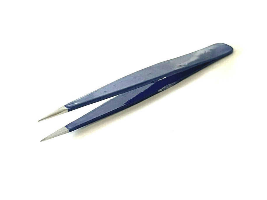 Unisex Eyebrow Hair Removal Tweezers Pointed Tip Navy Blue Color