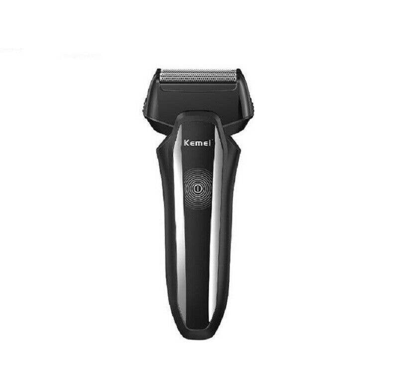 Men's Rechargeable Shaver With Two Blades Face Beard Sideburns Mustache Kemei Brand