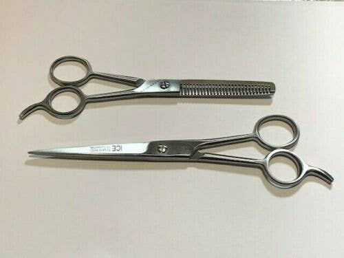 Hair Haircutting Grooming Scissors Thinning Set Accessory Stainless Steel