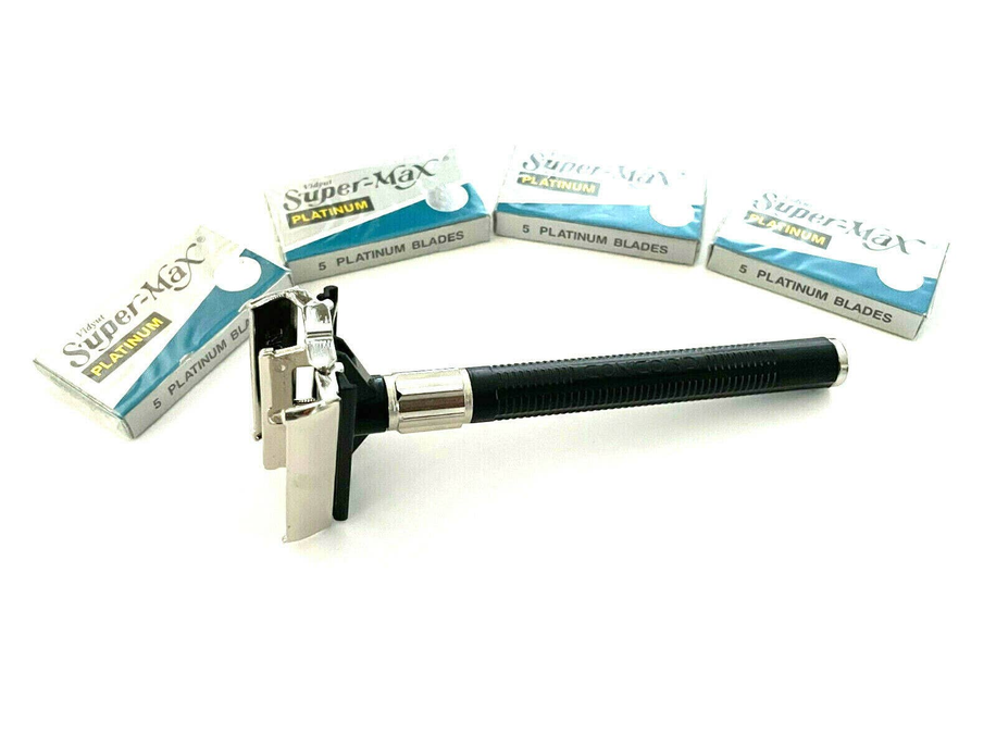 Hashir Professional Old Fashion Butterfly Style Classic Safety Razor + Mirror Set With Blades