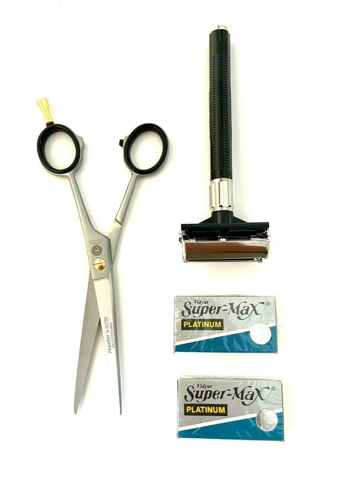 Professional Barber Hair Cutting Scissors German Shears Size + Free Men's Shaving Gift Tool