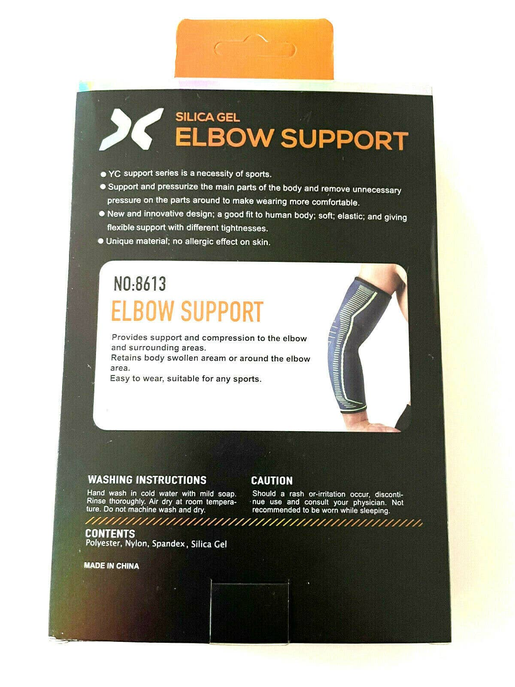 Elbow Support Brace Silica Gel Support Sleeve Arthritis Tendon Joint Pain Wrap