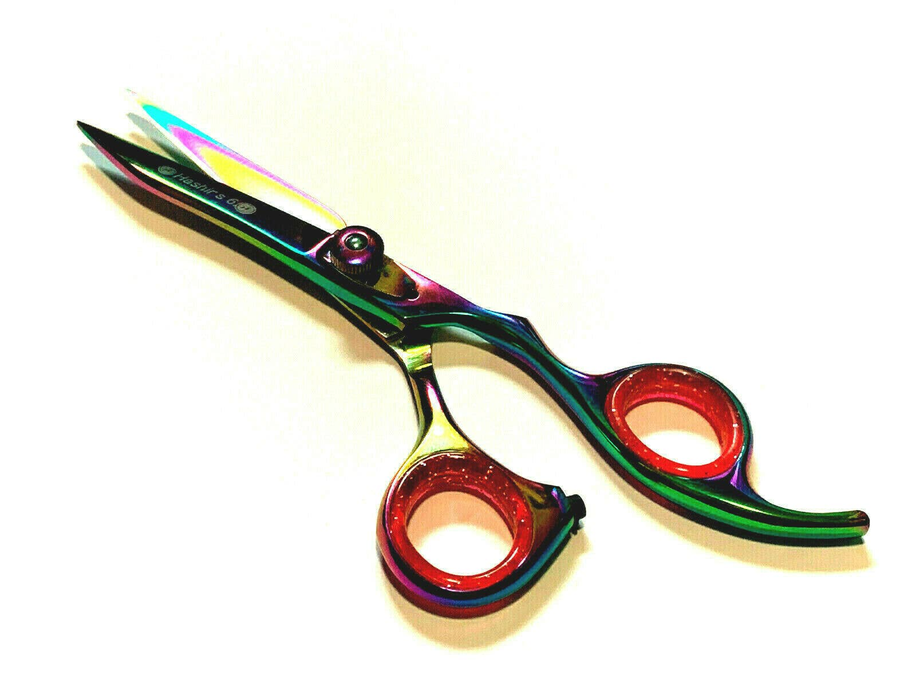 Professional Pet Grooming Hair Cutting Scissors Multi Color Titanium